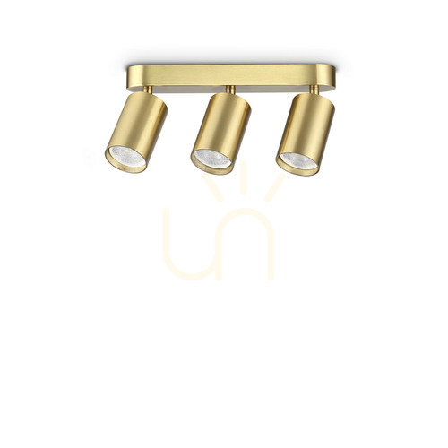 Jelölje be Plafon Ideallux DYNAMITE sárgaréz 3xGU10 27,5 cm 371269