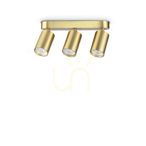 Plafon Ideallux DYNAMITE sárgaréz 3xGU10 27,5 cm 371269 small 0