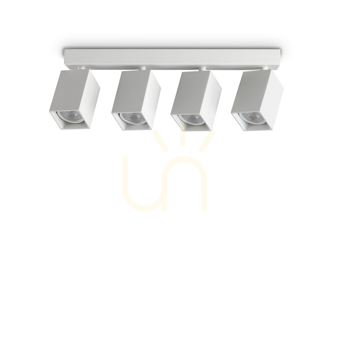 Jelölje be Plafonlámpa Ideallux DYNAMITE 367422 fehér 4xGU10 Ø38,5 cm Plafonlámpa Ideallux DYNAMITE 367422 fehér 4xGU10 Ø38,5 cm