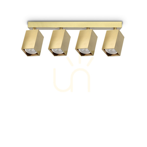Jelölje be Plafonlámpa Ideallux DYNAMITE sárgaréz 4xGU10 Ø38,5 cm 371375