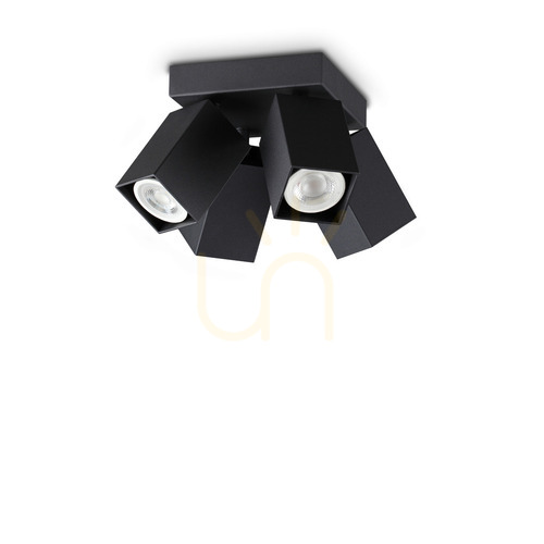 Jelölje be Plafonlámpa Ideallux DYNAMITE 371313 fekete 4xGU10 Ø13,5 cm