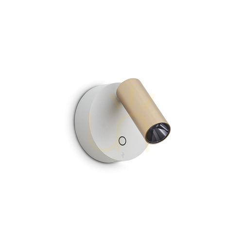 Jelölje be Fali lámpa Ideallux ELF 347493 arany LED 3W ⌀8,5 cm