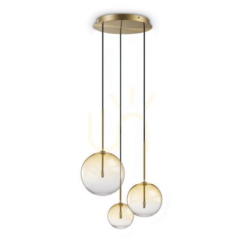 Jelölje be Függőlámpa Ideallux Equinoxe 364827 króm üveg 3xG4 Ø42 cm