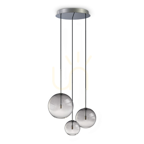 Jelölje be Függőlámpa Ideallux Equinoxe 364834 króm üveg 3xG4 Ø42 cm