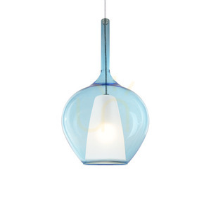Függőlámpa Ideallux KALIQUE kék króm 28 cm 359588 small 0