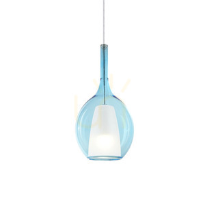 Függőlámpa Ideallux KALIQUE kék króm 18 cm E27 360041 0 Függőlámpa Ideallux KALIQUE kék króm 18 cm E27 360041 small 0