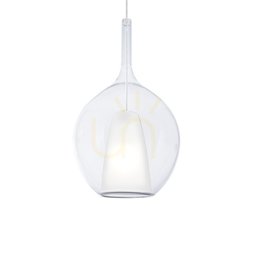 Jelölje be Függőlámpa Ideallux KALIQUE átlátszó üveg króm 28 cm 359670