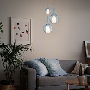 Függőlámpa Ideallux KALIQUE átlátszó króm üveg E27 28 cm 359793 small 1