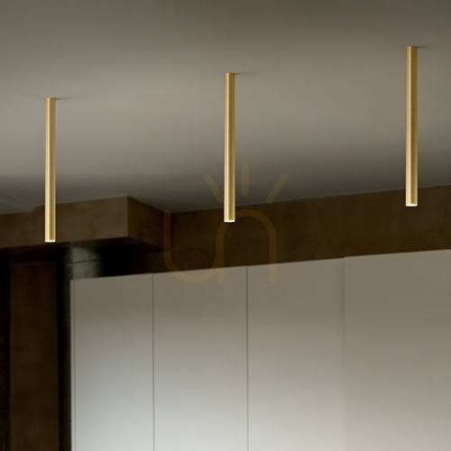 Jelölje be Plafond Ideallux LOOK sárgaréz 5W 3000K Ø3x20 cm 370842