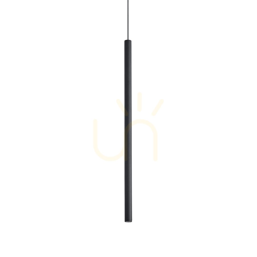Jelölje be Függőlámpa Ideallux LOOK fekete üveg 8 cm 3000K LED 351636 Függőlámpa Ideallux LOOK fekete üveg 8 cm 3000K LED 351636