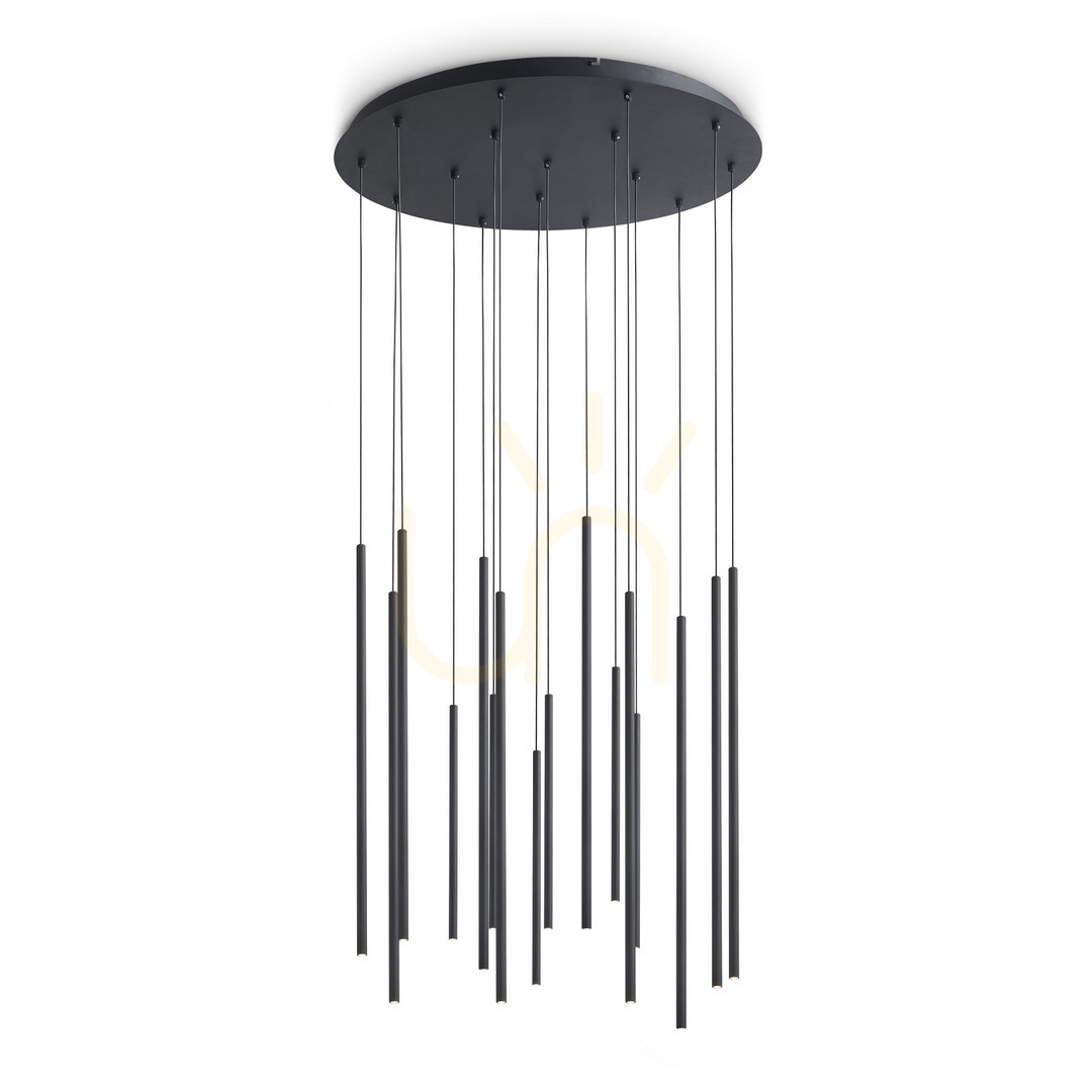 Jelölje be Függőlámpa Ideallux LOOK fekete LED 70 cm 3000K 371146 Függőlámpa Ideallux LOOK fekete LED 70 cm 3000K 371146