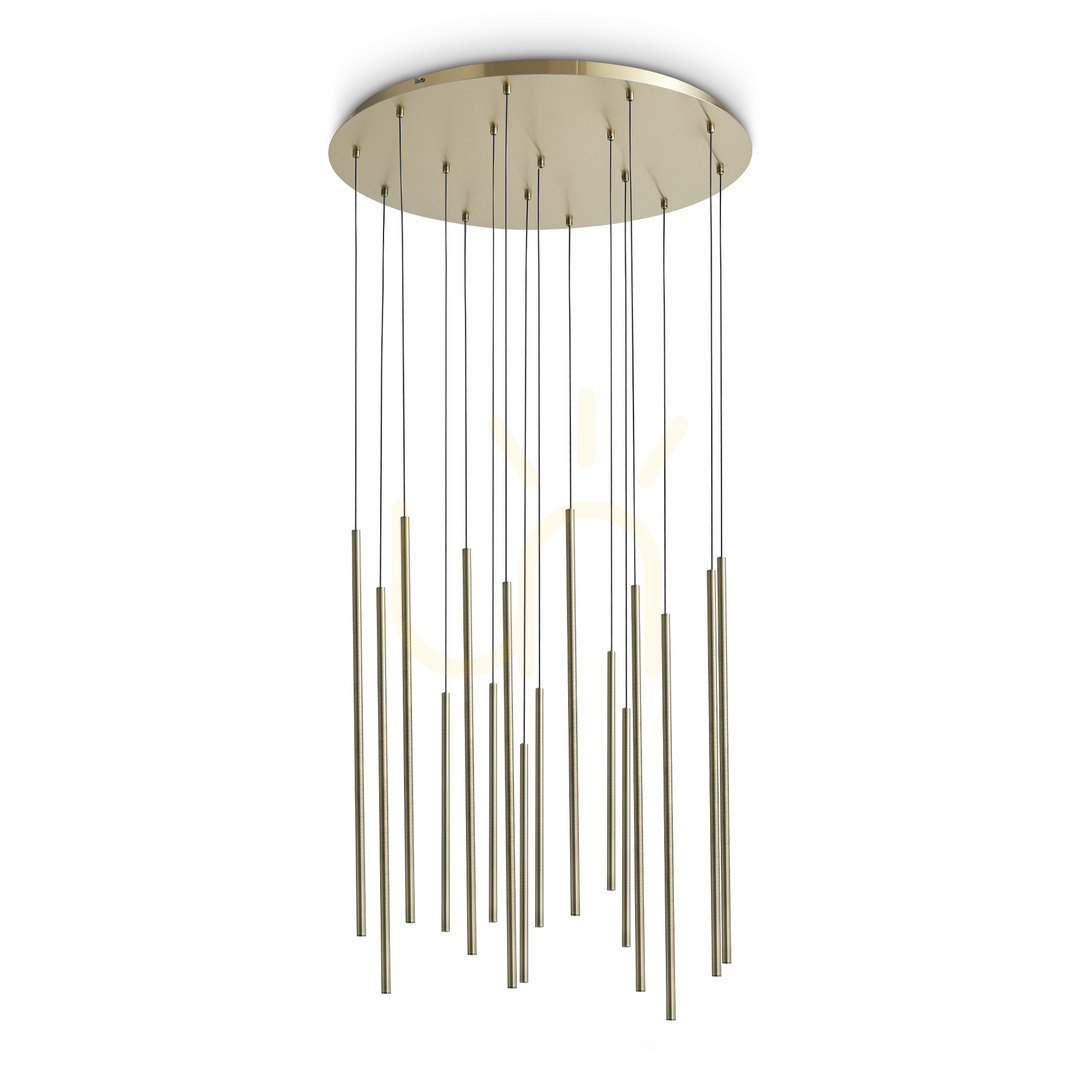 Jelölje be Függőlámpa Ideallux LOOK sárgaréz üveg 70 cm LED 3000K 371153 Függőlámpa Ideallux LOOK sárgaréz üveg 70 cm LED 3000K 371153