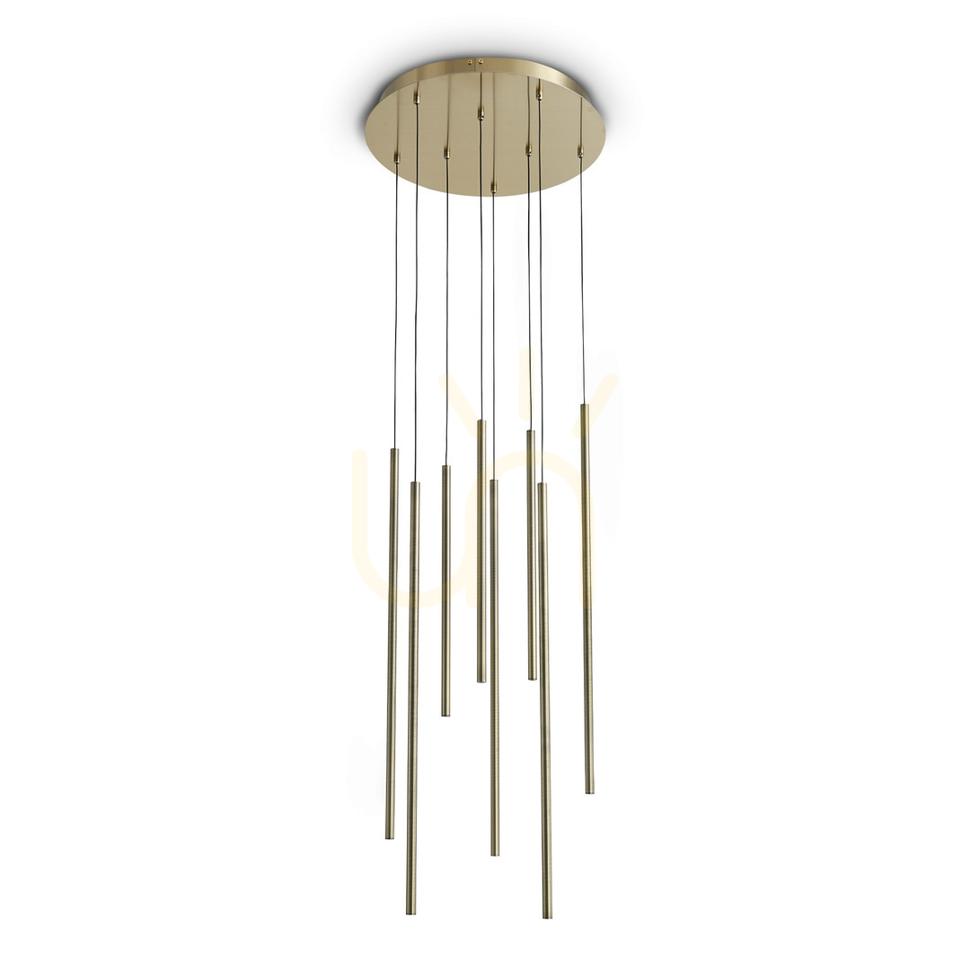 Jelölje be Függőlámpa Ideallux LOOK 371184 sárgaréz LED 16W 3000K Ø45 cm Függőlámpa Ideallux LOOK 371184 sárgaréz LED 16W 3000K Ø45 cm