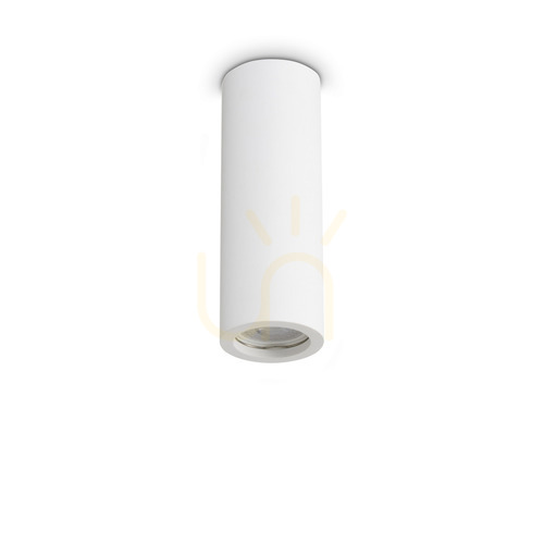 Jelölje be Plafon Ideallux LOOK 355740 mennyezeti lámpa GU10 gipsz alumínium Ø7x20 cm