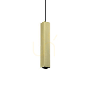Függőlámpa Ideallux LOOK sárgaréz GU10 1x28W Ø6 cm 371702 small 0
