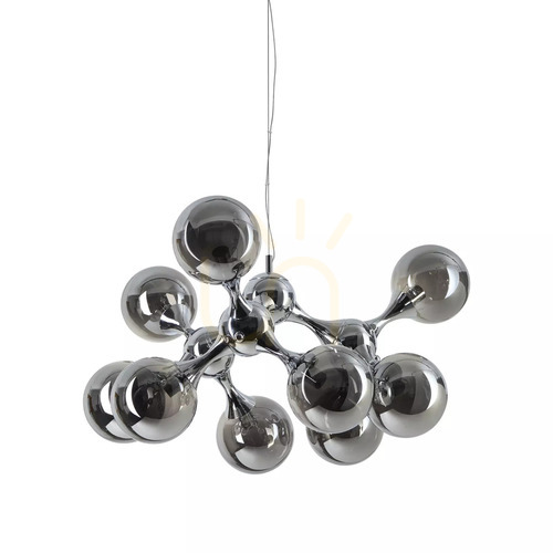 Jelölje be Függőlámpa Ideallux Nodi 370002 9xE14 sárgaréz üveg 80 cm