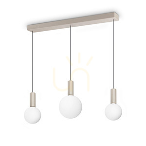 Függőlámpa Ideallux ODEON 349213 fehér-szürke LED 20W 3-as 85 cm small 0