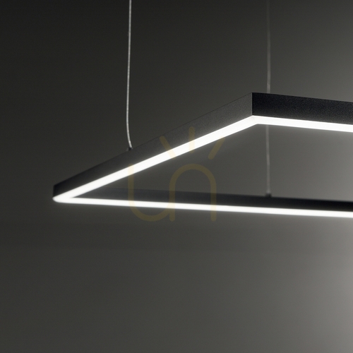 Jelölje be Függőlámpa Ideallux Oracle Slim sárgaréz-fekete LED 33W 50 cm 3000K 370415