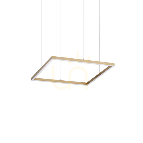 Jelölje be Függőlámpa Ideallux Oracle Slim sárgaréz-fekete LED 33W 50 cm 3000K 370415