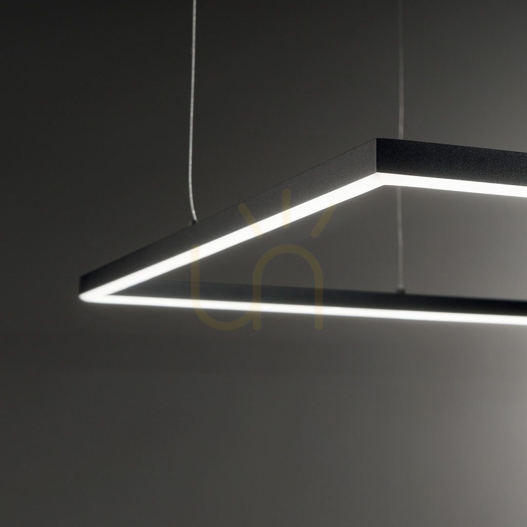 Kilátás Függőlámpa Ideallux Oracle Slim fekete 70 cm LED 44W 3000K 370484 Függőlámpa Ideallux Oracle Slim fekete 70 cm LED 44W 3000K 370484