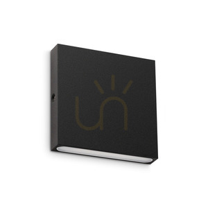 Kültéri fali lámpa Ideallux POST-IT fekete LED 3W IP65 8 cm 335919 small 0