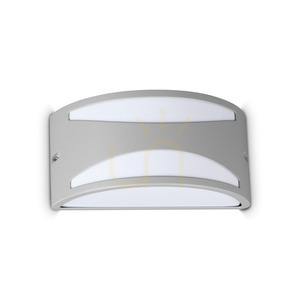 Kültéri fali lámpa Ideallux REX 370972 szürke-fehér, Ø25 cm, IP44 small 0