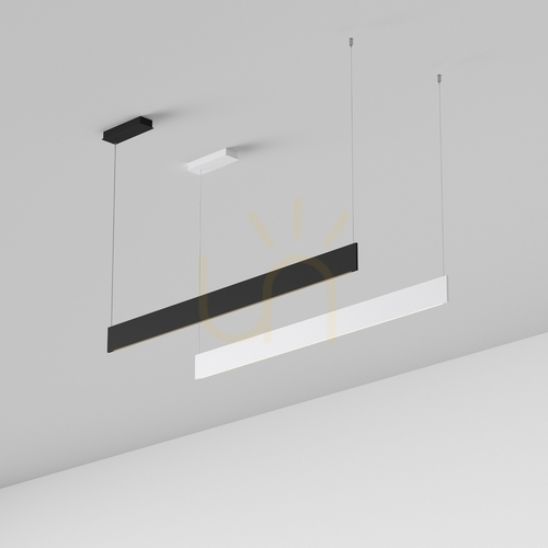 Jelölje be Függesztett lámpa Ideallux STEEL fekete LED 24W 3000K Ø120 cm 368771