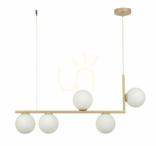 Jelölje be Függőlámpa Sigma Andy 5 arany bézs üveg G9 90 cm 33612