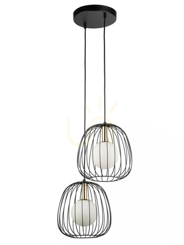 Jelölje be Függőlámpa Sigma BELL 2 fekete/arany G9 12W 24 cm 40728