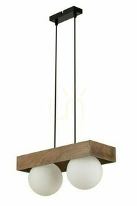 Függőlámpa Sigma Bloom 2 fekete-barna üveg, G9, 40 cm, SKU 33664 small 0