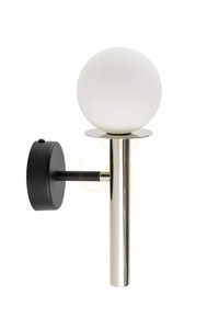 Fali lámpa Sigma DAISY 1 fekete-ezüst üveg G9 12W SKU 40767 small 0