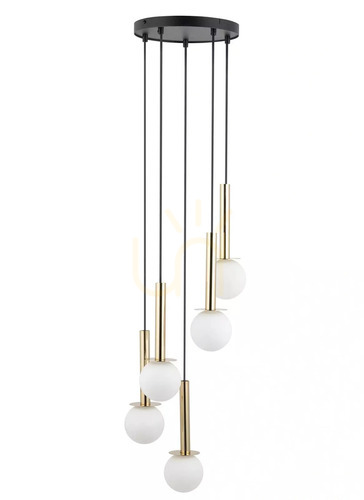 Jelölje be Függőlámpa Sigma DAISY 5 arany/fehér üveg G9 30 cm 40771