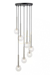 Függőlámpa Sigma Daisy 7 fekete-ezüst, üveg, G9, állítható, SKU 40754 0 Függőlámpa Sigma Daisy 7 fekete-ezüst, üveg, G9, állítható, SKU 40754 small 0