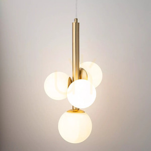 Függőlámpa Sigma Perla Lux 4 szatén arany üveg G9 40780 small 1