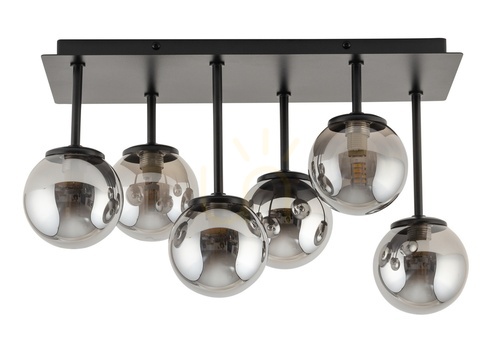 Jelölje be Plafond Sigma Tulia 6 fekete G9 42 cm 33500