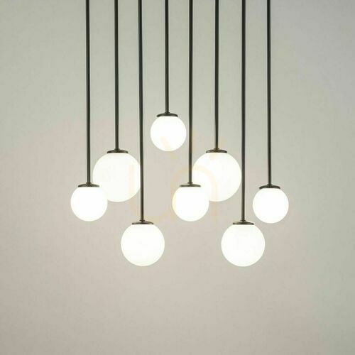Jelölje be Plafond Sigma Tulia 8 fekete fehér üveg G9 12W 33495