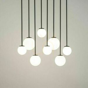 Plafond Sigma Tulia 8 fekete fehér üveg G9 12W 33495 small 1