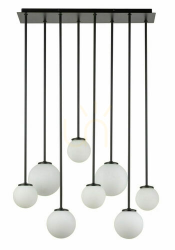 Jelölje be Plafond Sigma Tulia 8 fekete fehér üveg G9 12W 33495