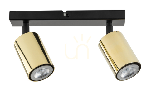 Jelölje be Plafond Sigma Zoom 2 fekete sárgaréz GU10 10W 33507