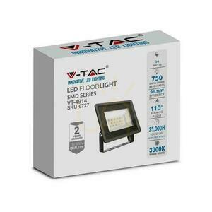 V-TAC LED reflektor 10W SMD F-osztályú fekete VT-4914-B 4000K 750lm. small 3