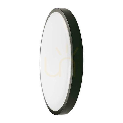 Jelölje be V-TAC 24W LED kör alakú mennyezeti plafond lámpatest IP44 30cm fekete VT-8624B-RD 4000K 2400lm