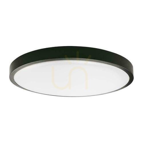 Jelölje be V-TAC 24W LED kör alakú mennyezeti plafond lámpatest IP44 30cm fekete VT-8624B-RD 4000K 2400lm