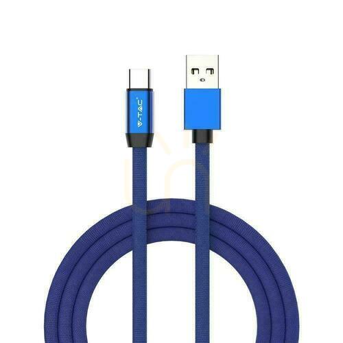 Jelölje be USB kábel V-TAC C típusú 1M kék sorozat rubin VT-5342