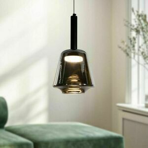 Candellux BUENO 31-50441 függőlámpa, füstüveg búra Ø 18 cm, fekete szerelvény, GX53 max. 9 W small 1