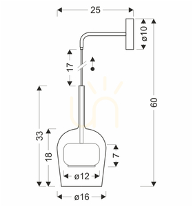 Fali lámpa GLAXI fekete GX53 9W CANDELLUX 21-50403 small 2