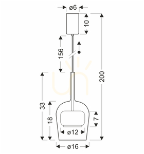 GLAXI fekete GX53 9W-os függőlámpa CANDELLUX 31-50366 small 4