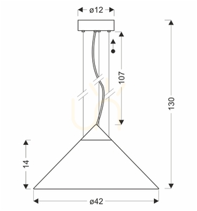 PRESTO 42 szürke 10W-os függőlámpa CANDELLUX 31-51066 small 3