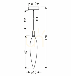 NORDIC réz G9 5W-os függőlámpa CANDELLUX 31-51325 small 4