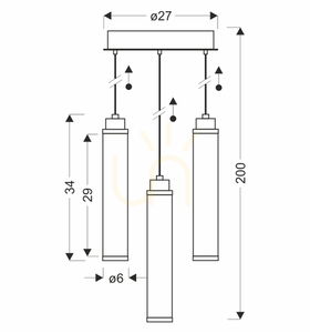 CORTE függesztéklámpa átlátszó LED 25W CANDELLUX 33-50762 small 4