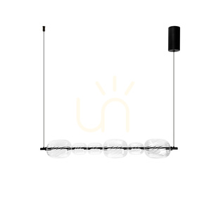Candellux PLAYA 36-50533 függőlámpa, fekete, átlátszó üveggel, 17 W LED, 3000 K, 97 cm small 4